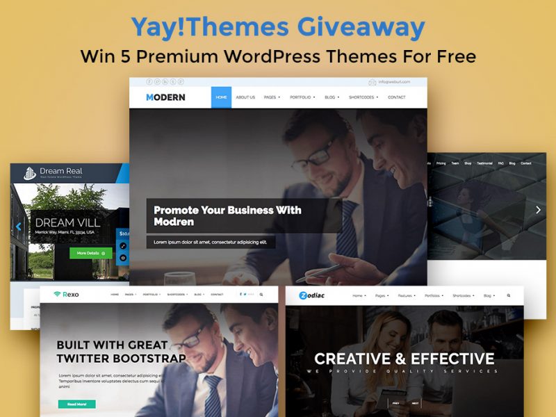 Wordpress Themes Giveaway YayThemes