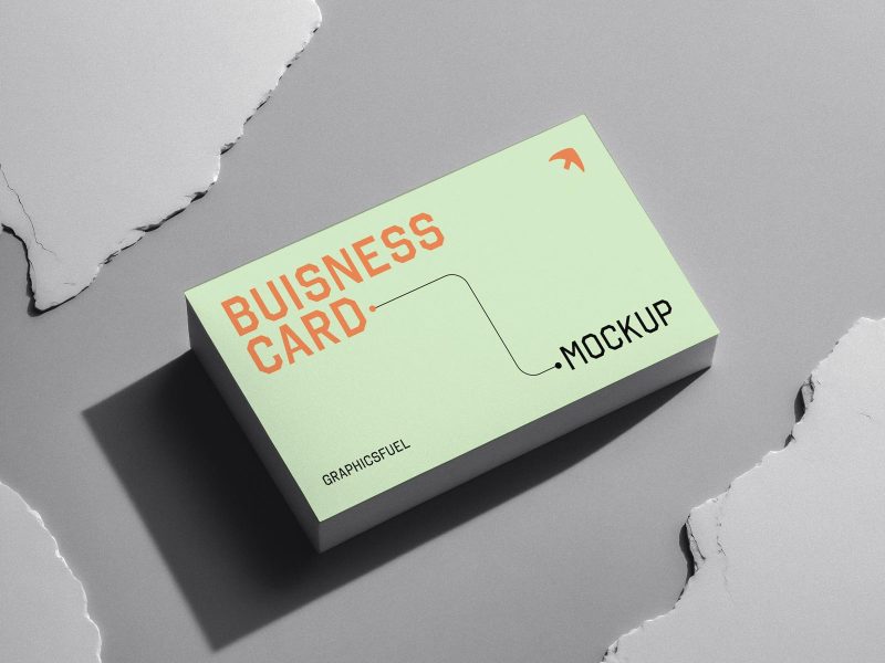 Business Card Mockup Scene