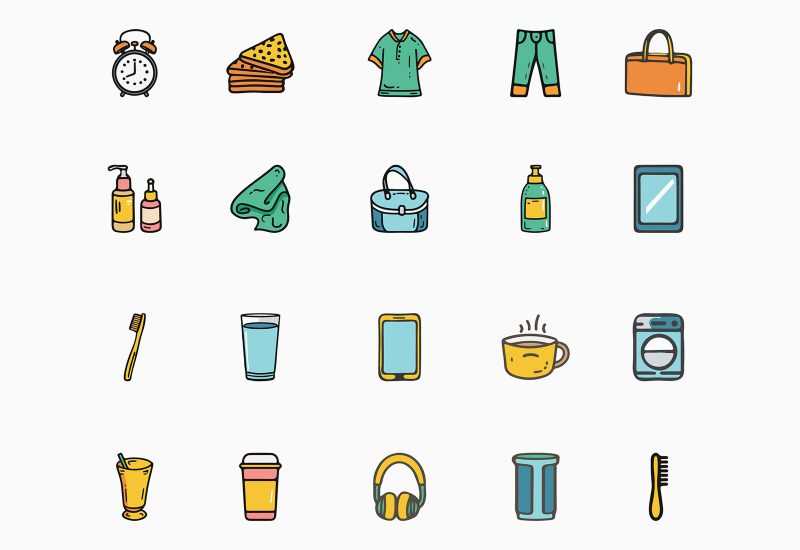 Hand Drawn Daily Life Icons