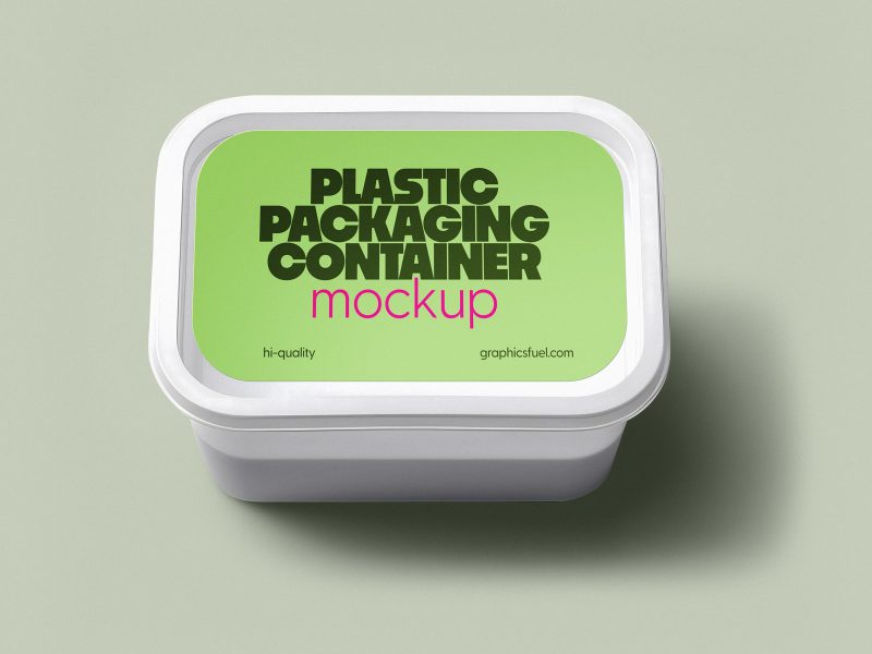 Plastic Packaging Container Mockup