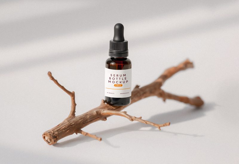 Serum Bottle Mockup Scene