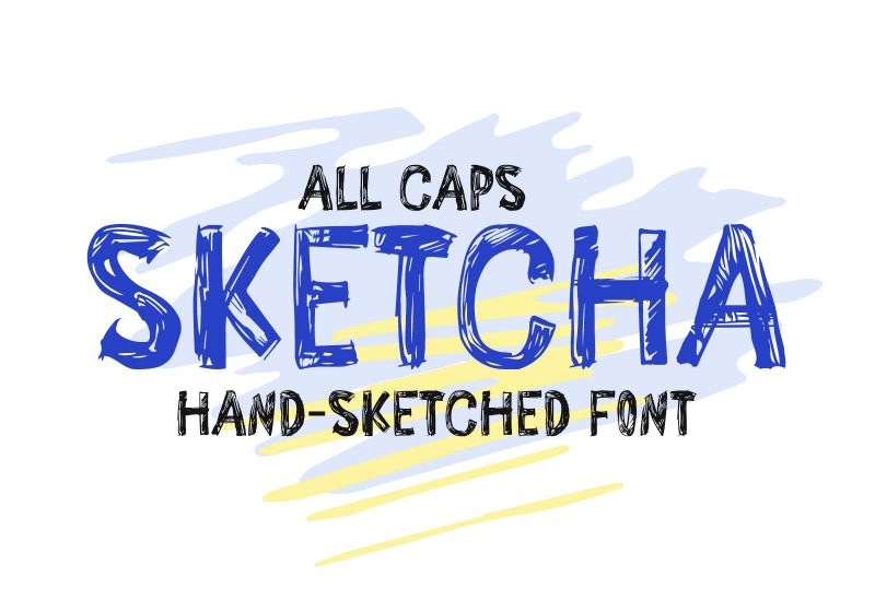 Hand-Sketched Display Font For Headings & Titles