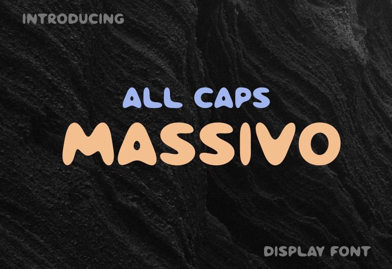 Massivo Modern Display Font